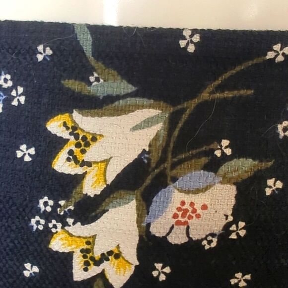 NWT Loft Navy Print Cotton Pique Summer Skirt Size 4 - Picture 2 of 7